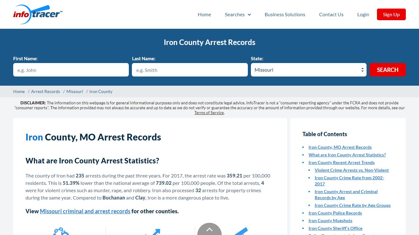 Iron County, MO Arrests, Mugshots & Jail Inmate Records - InfoTracer